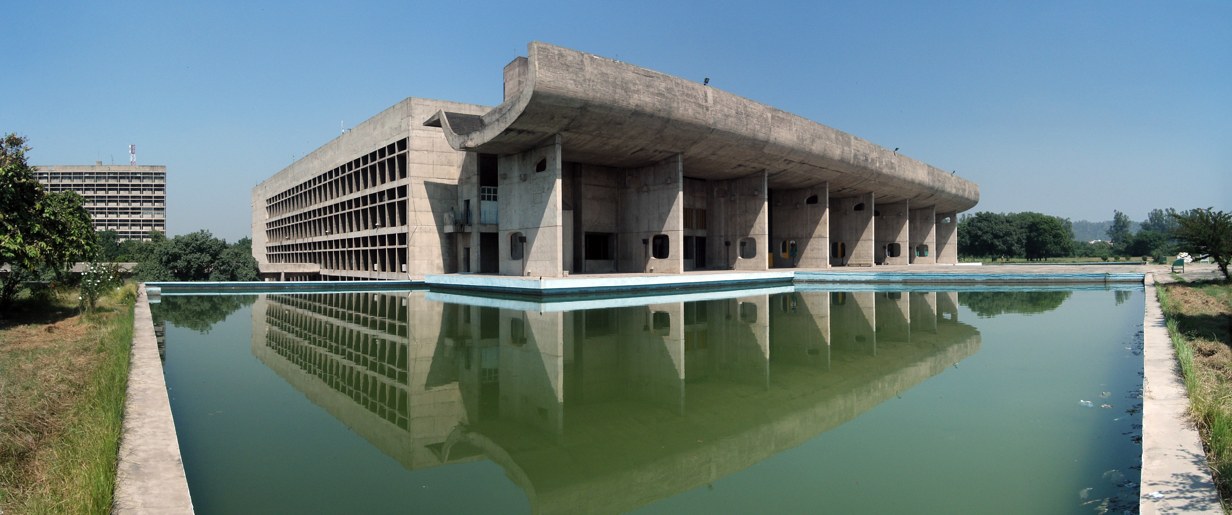 The Palace of Assembly in Chandigarh, India designed by Le Corbusier. Completed in 1962.